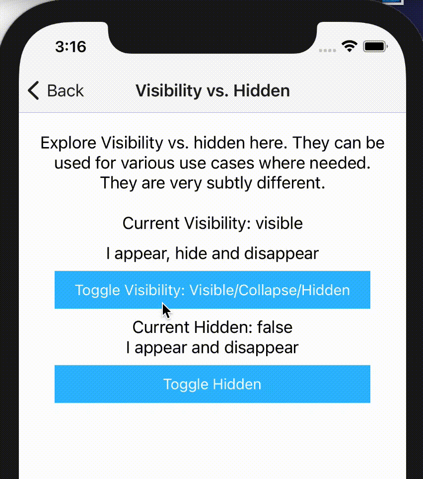 Hidden and vif